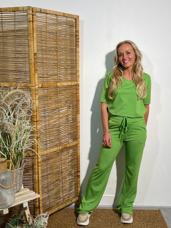 New Collection Travel Top Lime Groen