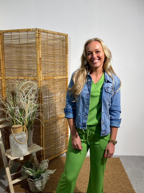 New Collection Travel Top Lime Groen - Afbeelding 4