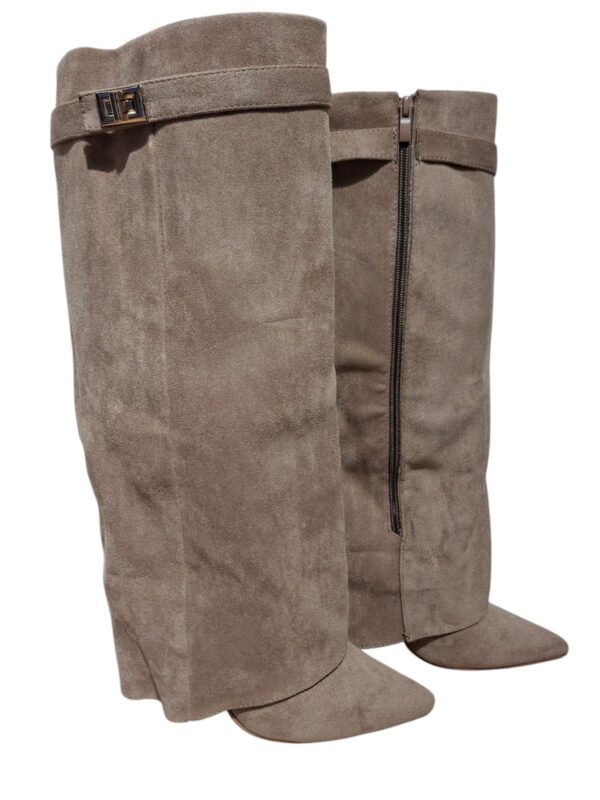 Overlay Boots Taupe