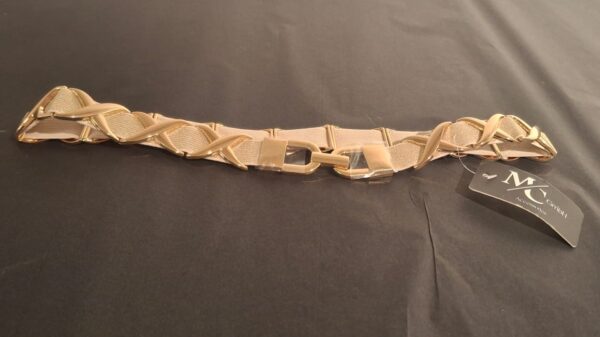 Elastische Riem Taupe/Goud - Afbeelding 2