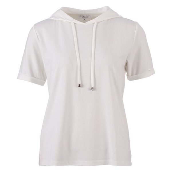 Enjoy T-shirt KM Capuchon Ecru - Afbeelding 6