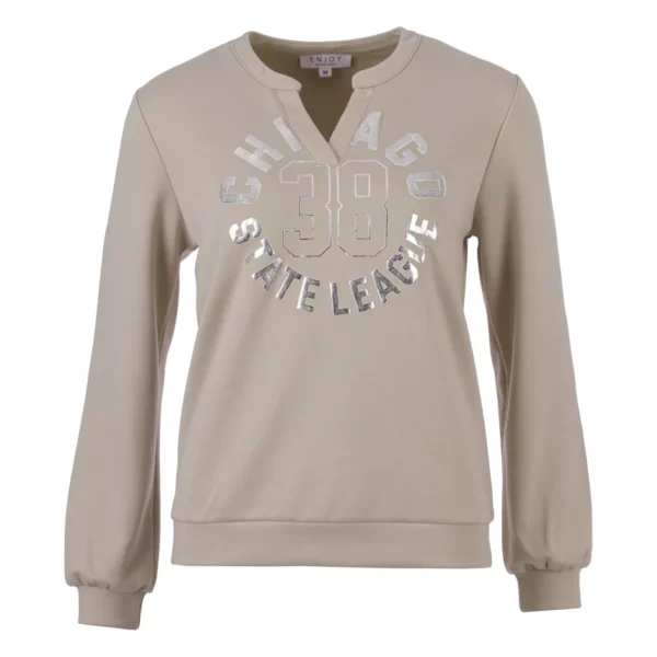 Enjoy Sweater Chicago Zand - Afbeelding 5