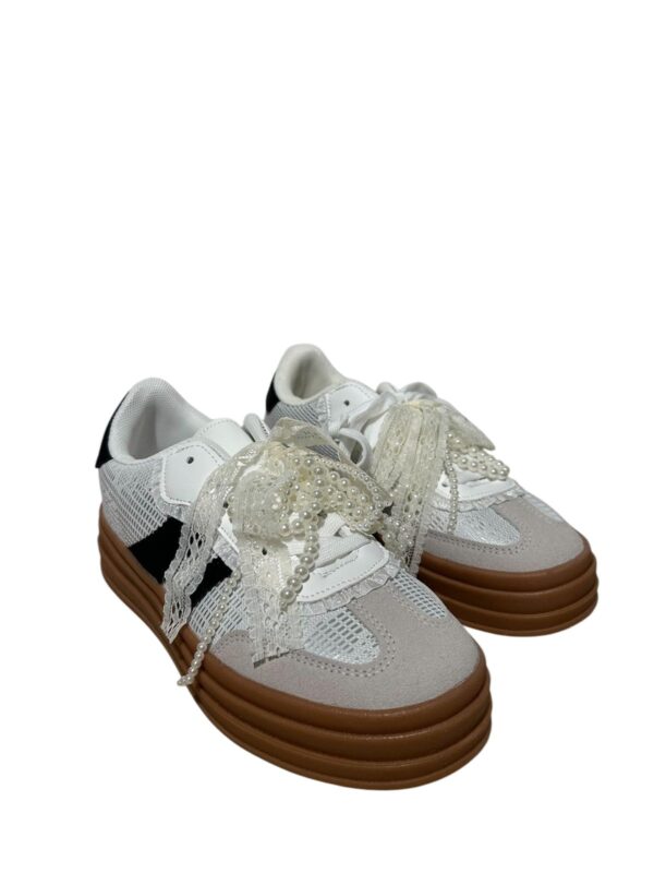 Sneaker  Offwhite/Zwart - Afbeelding 4