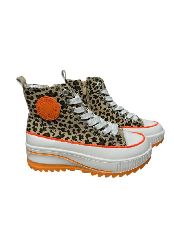 Sneaker Hoog Panter Oranje - Afbeelding 4