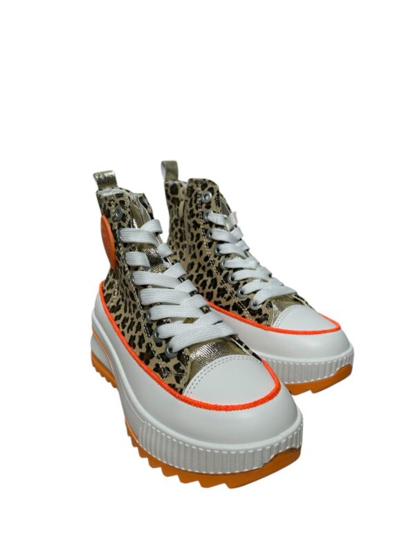 Sneaker Hoog Panter Oranje - Afbeelding 3