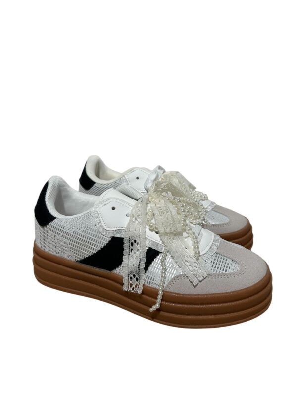 Sneaker  Offwhite/Zwart - Afbeelding 5