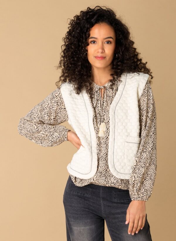 Ivy Beau Gilet Phille Offwhite - Afbeelding 5