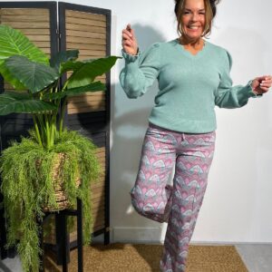BS Broek "Nova" Roze/Lila/Zeegroen