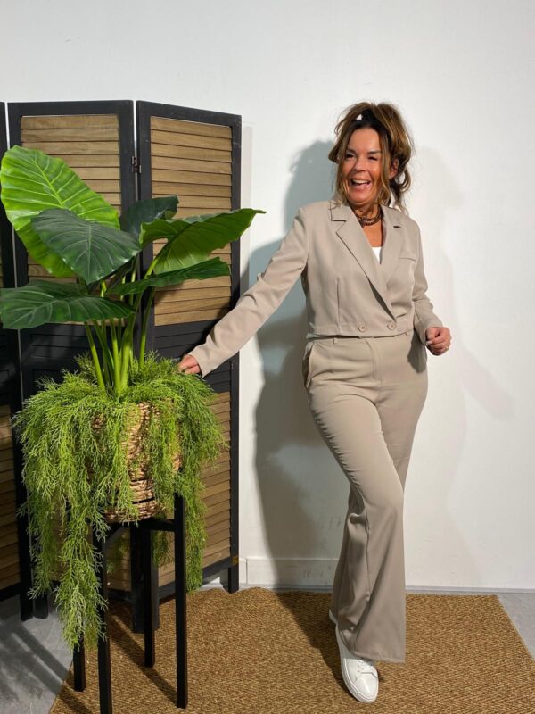 Biba Korte Blazer Taupe - Afbeelding 8