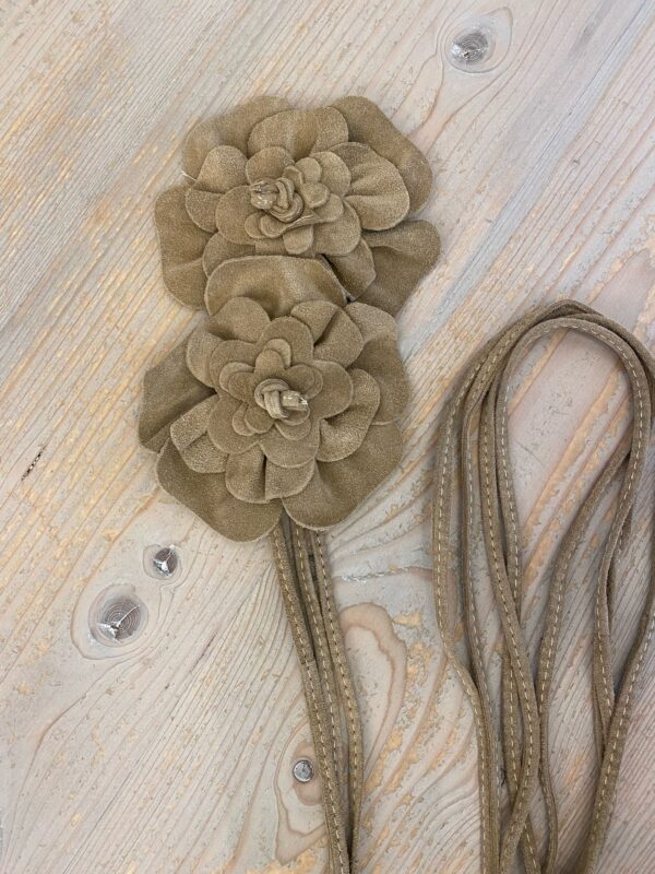 Riem Leer Flower Khaki