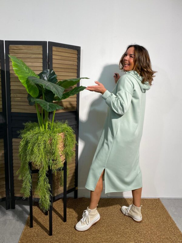 May Gem Mint Hoodie Dress - Afbeelding 2