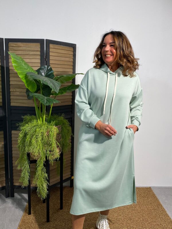 May Gem Mint Hoodie Dress - Afbeelding 3