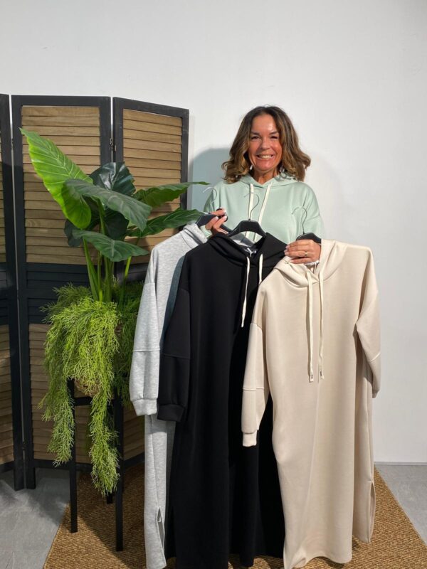 May Gem Mint Hoodie Dress - Afbeelding 4