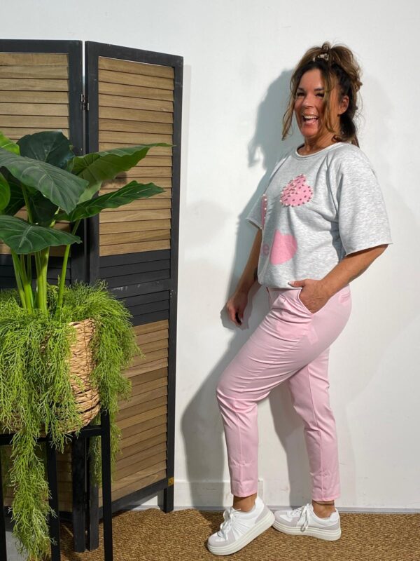 D&F Jog Roze met Riem - Afbeelding 2