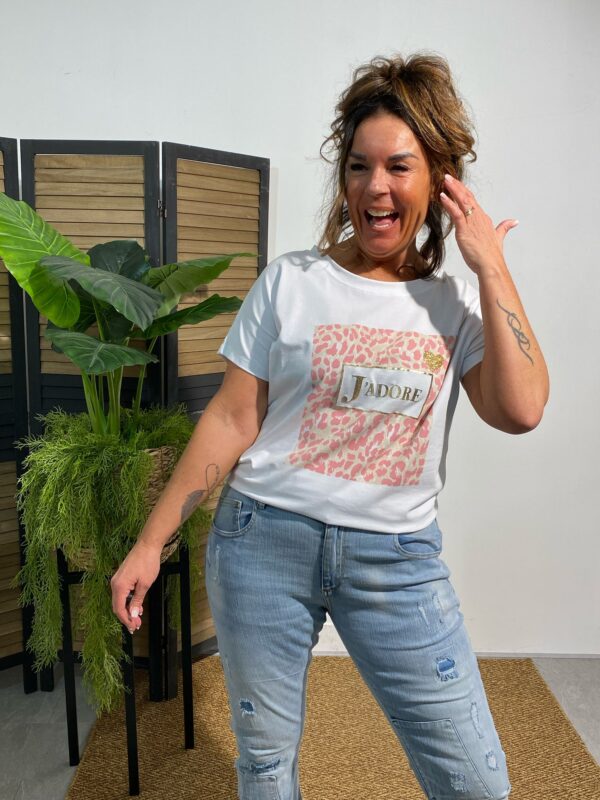 Mitica & Co T-Shirt J'Adore Roze - Afbeelding 3
