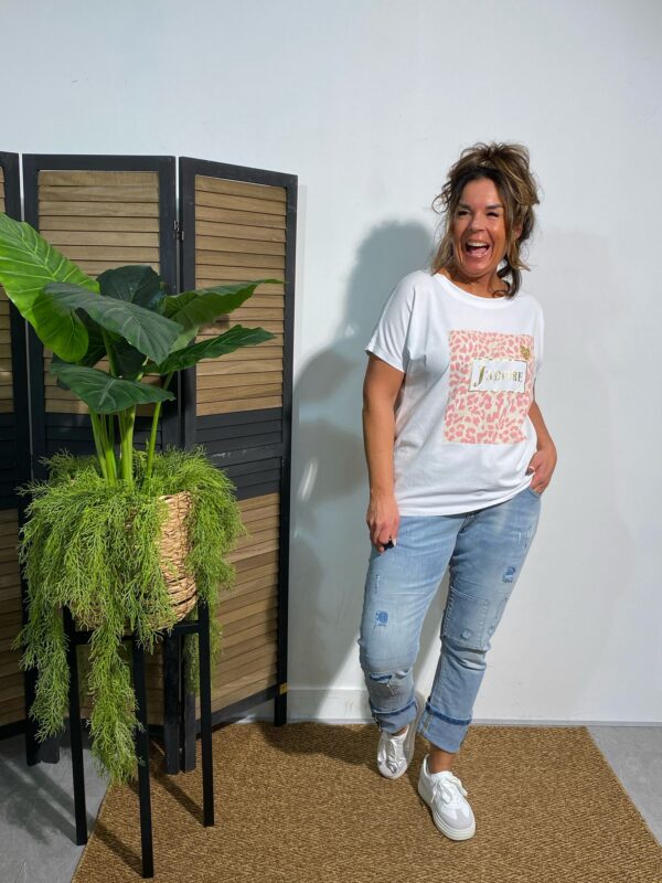 Mitica & Co T-Shirt J'Adore Roze - Afbeelding 2