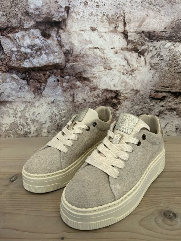 Post Xchange Leather Suede Sneaker Offwhite - Afbeelding 5