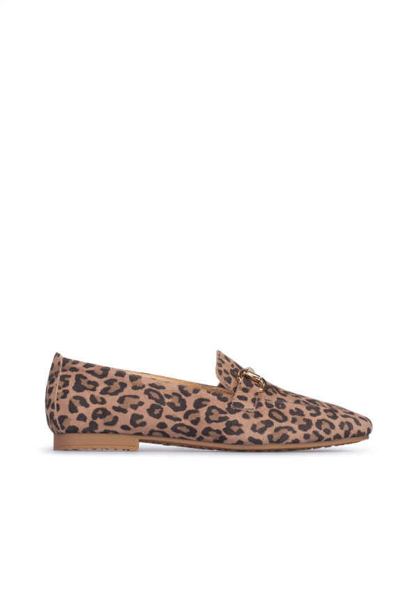 PS Poelman Luipaardprint Suède Dames Loafers - Afbeelding 3