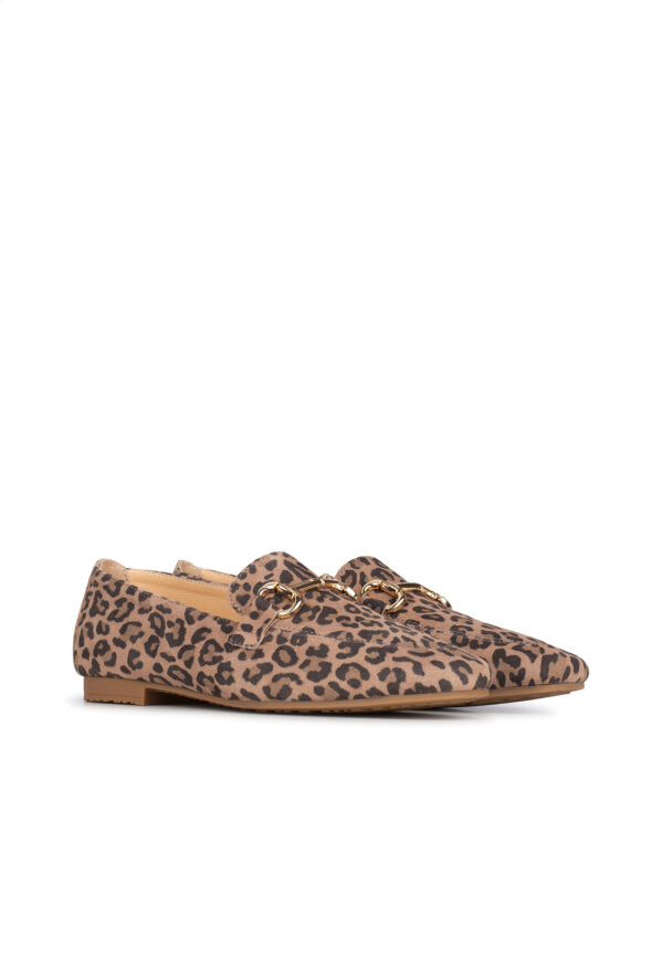 PS Poelman Luipaardprint Suède Dames Loafers - Afbeelding 4