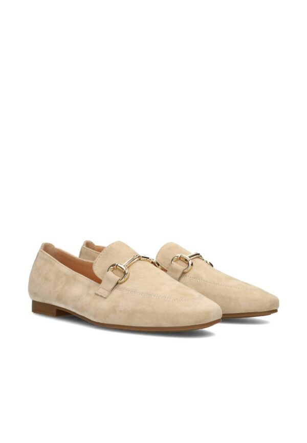 PS Poelman Beige Suède Loafers voor Dames - Afbeelding 3