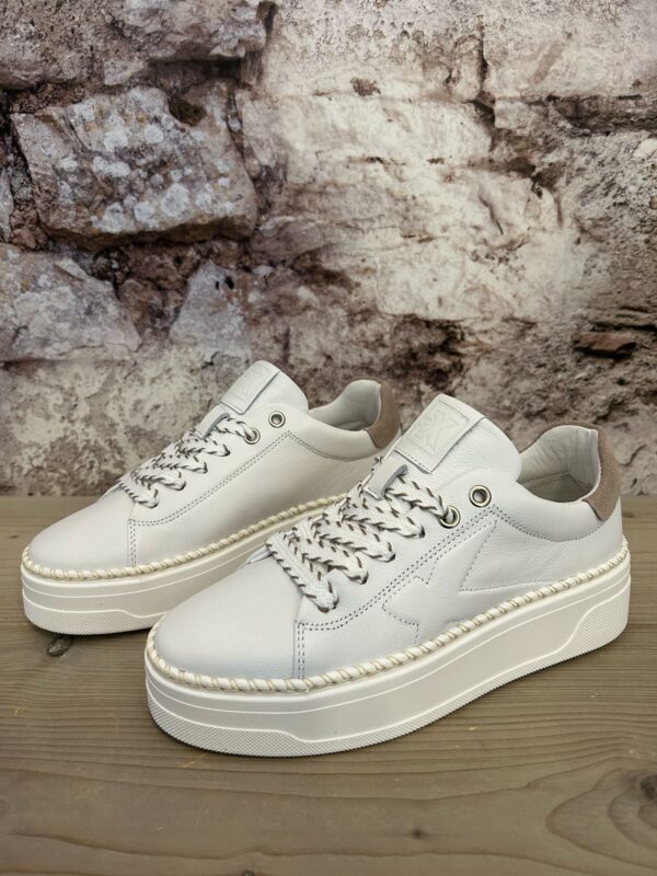 Post Xchange Leather Sneaker Nin Beige - Afbeelding 5