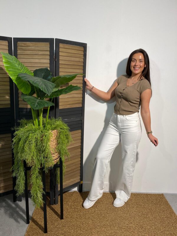Goodies Wide Leg Jeans Offwhite - Afbeelding 7