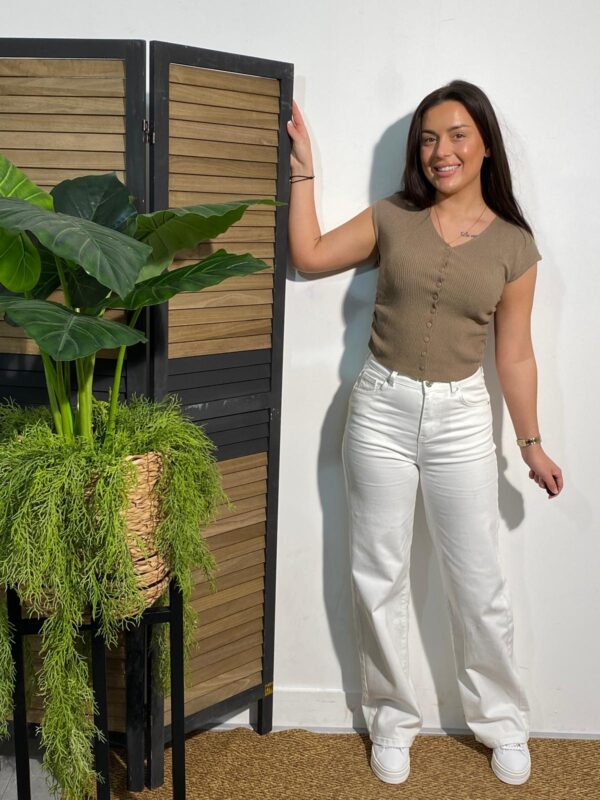 Goodies Wide Leg Jeans Offwhite - Afbeelding 3