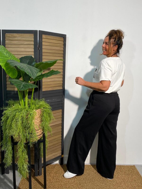 Biba Jog Pantalon Zwart/Wit - Afbeelding 3
