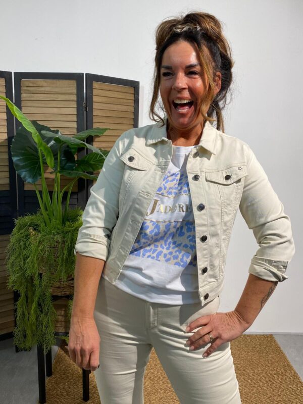 New Star Jeansjacket Dayton Light Sand - Afbeelding 3