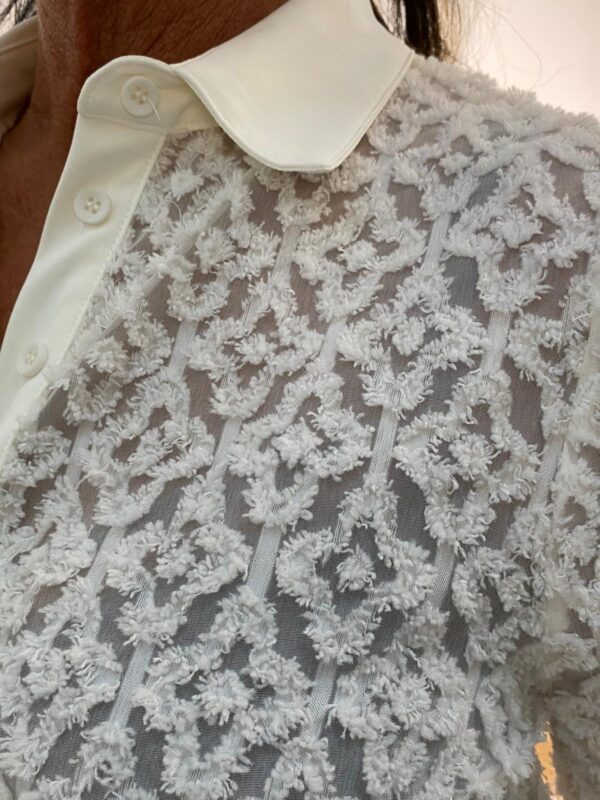 Mi Piace Offwhite Blouse Ausbrenner MP202559 - Afbeelding 5