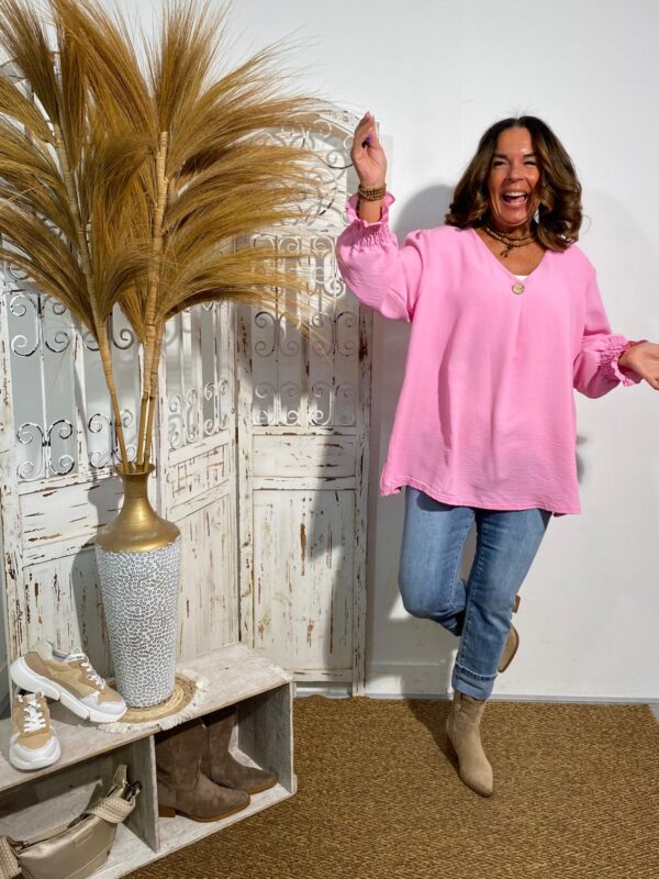 Plussize Top Roze "Laura"