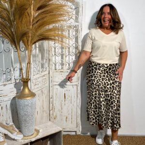 MII Rok Panter Beige/Bruin/Zwart