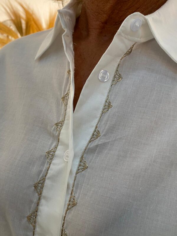 J/S Millennium Wit/Goud Blouse - Afbeelding 4