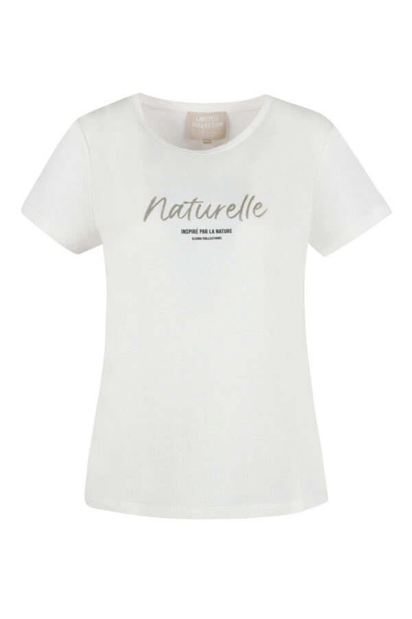 Elvira Collections Offwhite T-Shirt Natural - Afbeelding 6