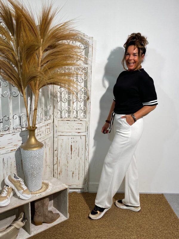 C&H Jog Wide Leg Wit - Afbeelding 2