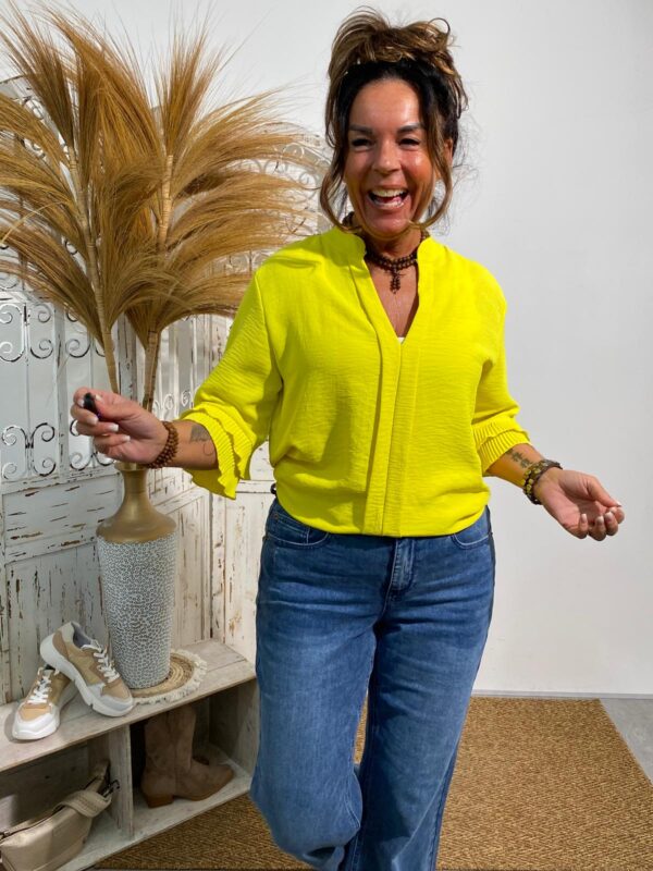 New Collection Geel Top "Ilse" - Afbeelding 3