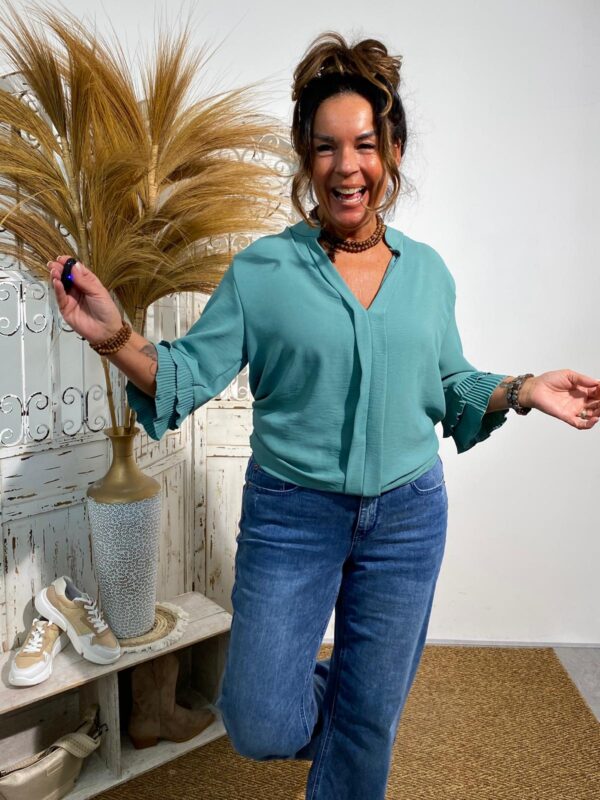 New Collection Teal Top "Ilse" - Afbeelding 3