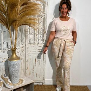 Zoso Pink Travel Trouser Amee