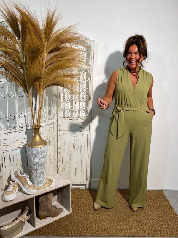 Zoso Green Travel Jumpsuit Rosanne