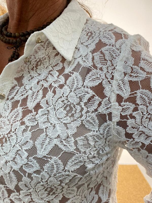 Elvira Collections Offwhite Kanten Blouse Sarah - Afbeelding 4