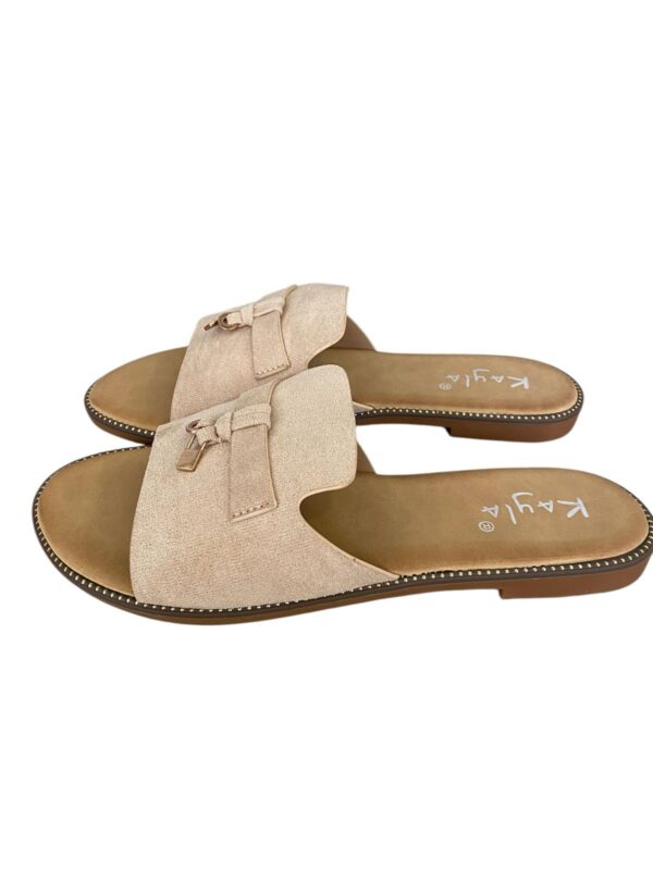 Kayla Beige Slippers - Afbeelding 2