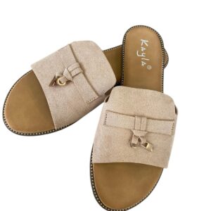 Kayla Beige Slippers