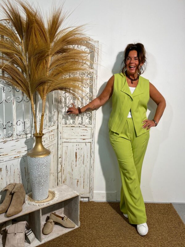 Biba Limegroen Gilet