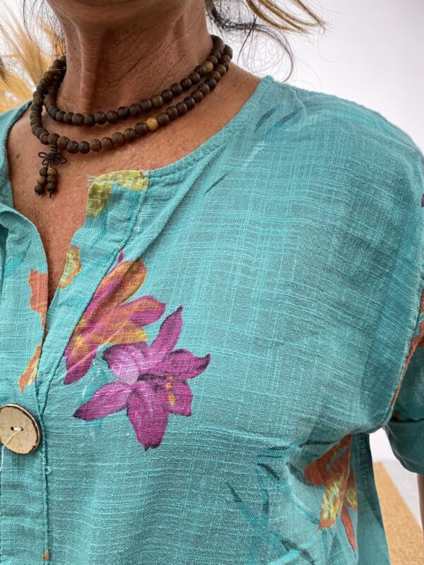 Mii Teal Top "Nancy" - Afbeelding 4