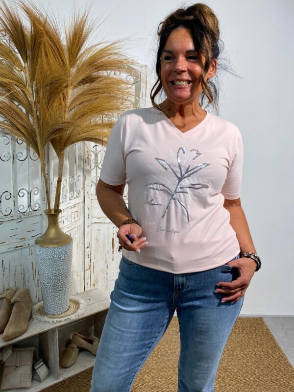 Zoso Pink T-Shirt Luna - Afbeelding 3