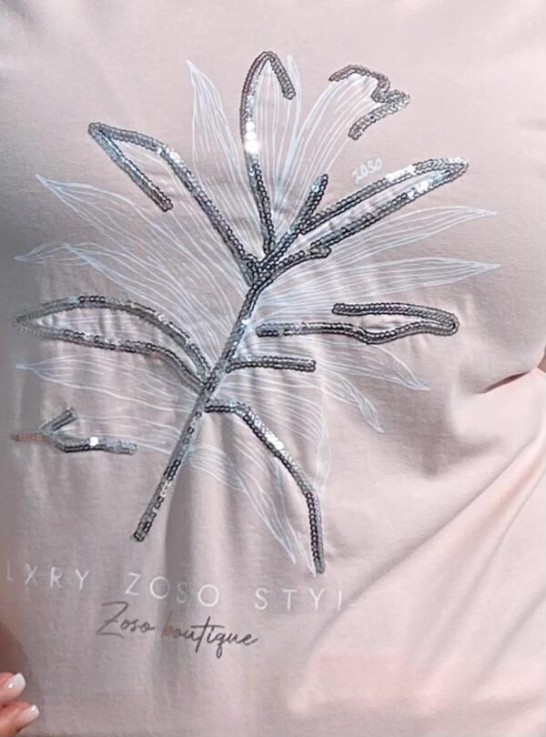 Zoso Pink T-Shirt Luna - Afbeelding 4