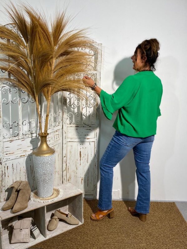 New Collection Appelgroen Top “Steff" - Afbeelding 3