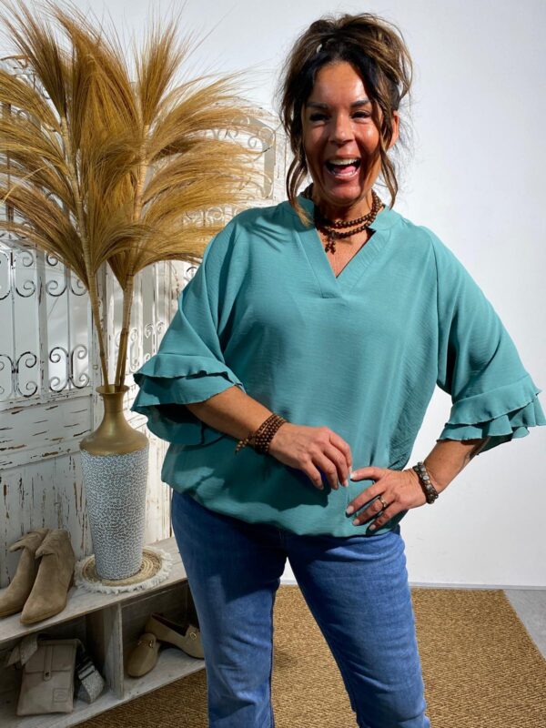 New Collection Teal Top “Steff" - Afbeelding 3