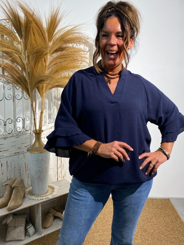 New Collection Navy Top “Steff" - Afbeelding 2