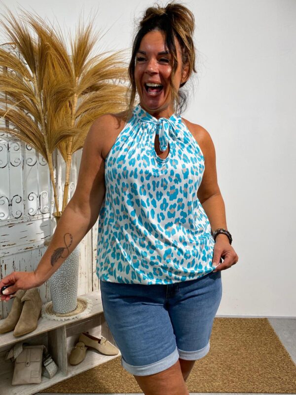 Mii Turquoise 2Way Haltertop - Afbeelding 3